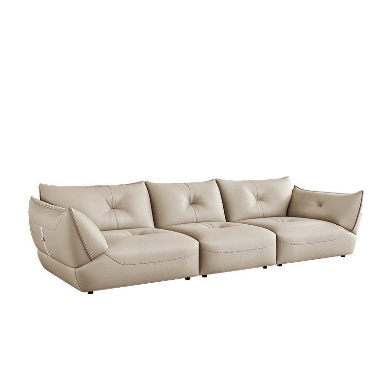 Q Elastic Cute Leather Sofa Zero Pressure Wrapping Shaping Lazy Friendly Sofa