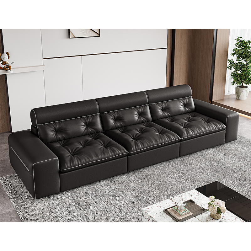 Thick Lazy Leather Sofa Free Soft Lazy Sofa