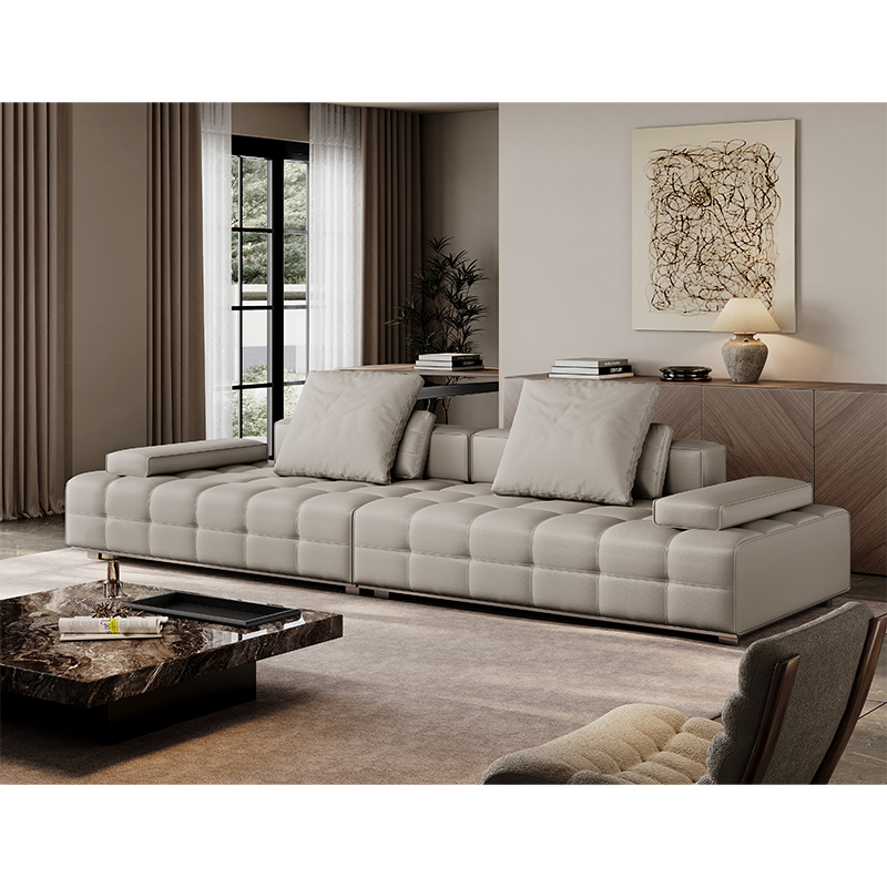Modern Simple Leather Sofa Net Celebrity Sofa