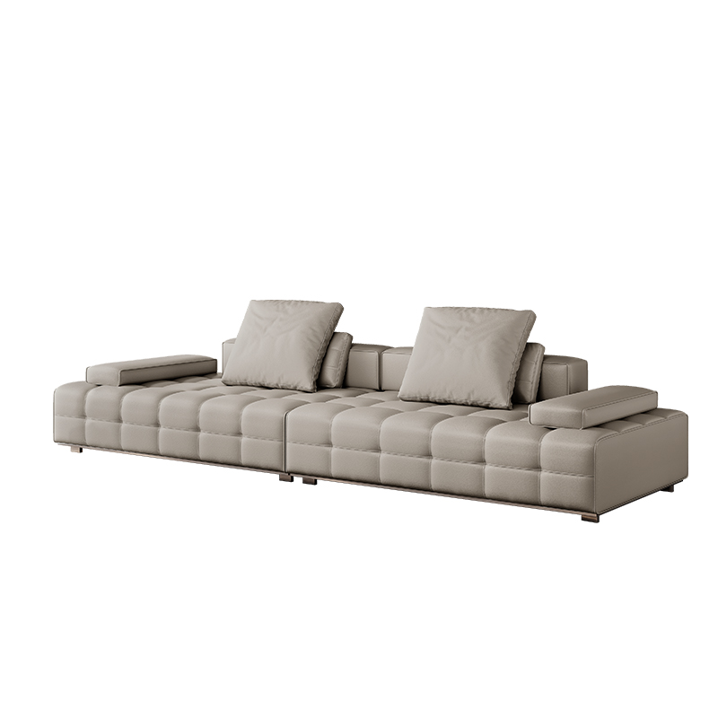 Modern Simple Leather Sofa Net Celebrity Sofa