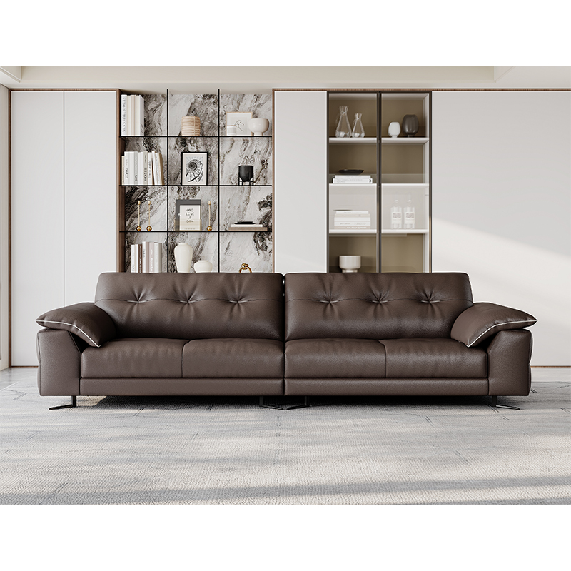 Retro and Elegant High-end Leather Sofa