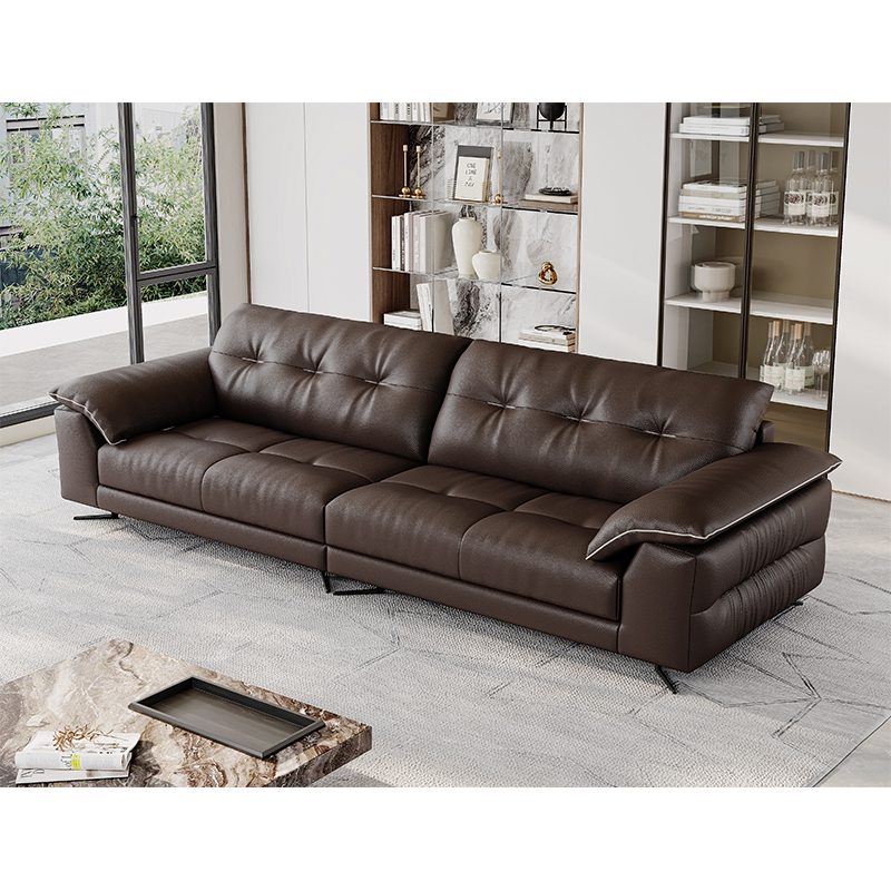 Retro and Elegant High-end Leather Sofa