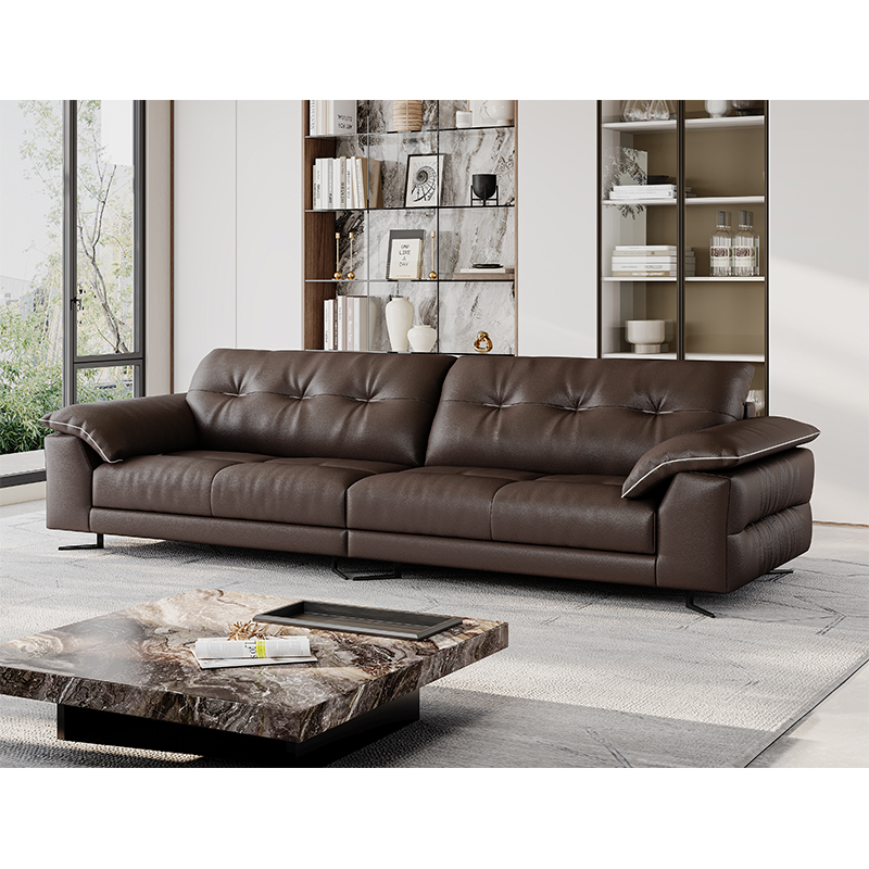 Retro and Elegant High-end Leather Sofa