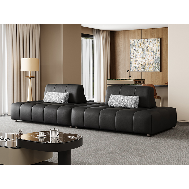 Modern Simple European Style Classical Leather Sofa