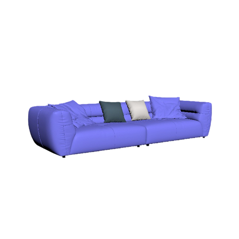 Italian Light Luxury Retro Leather Sofa