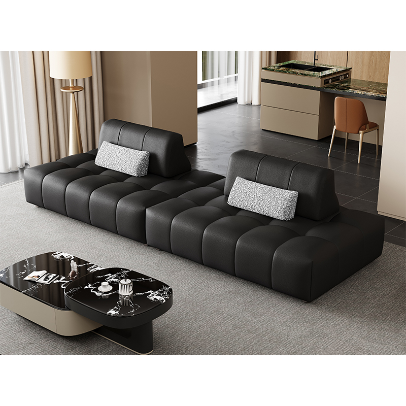 Modern Simple European Style Classical Leather Sofa