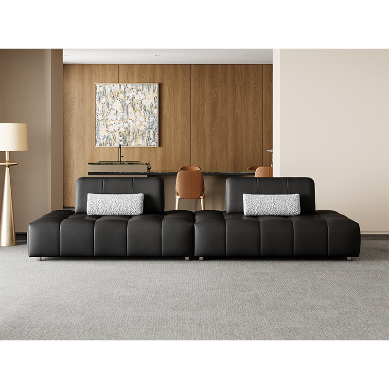 Modern Simple European Style Classical Leather Sofa