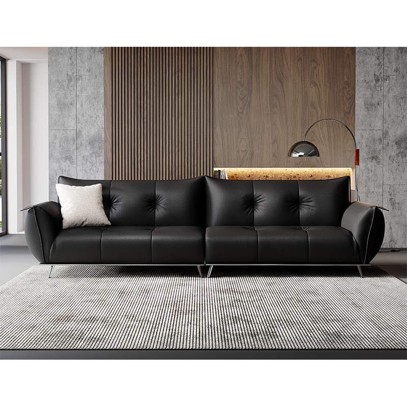 Modern Simple European Style Classical Leather Sofa