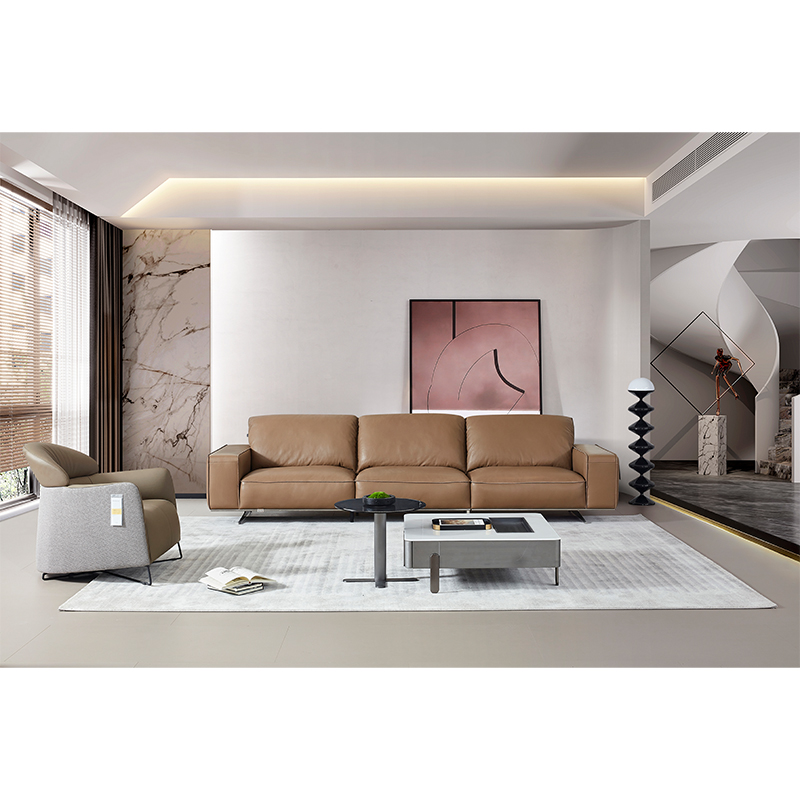 Modern Simple and Comfortable Leather Sofa