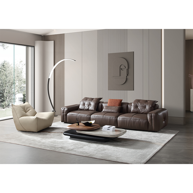 Why are modern families increasingly favoring minimalist lazy leather sofas?