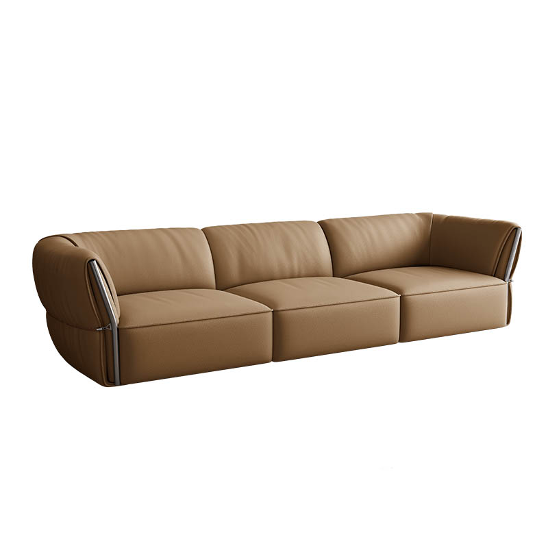 Italian Minimalist Retro-Style Luxury Belted Sofa