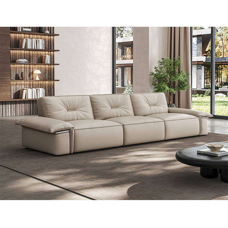Modern Minimalist Comfortable and Stylish Genuine Leather Sofa
