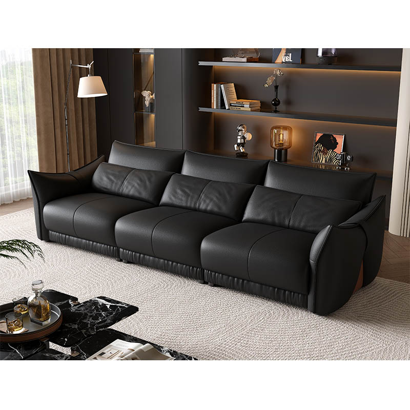 Modern Minimalist Retro Leather Sofa
