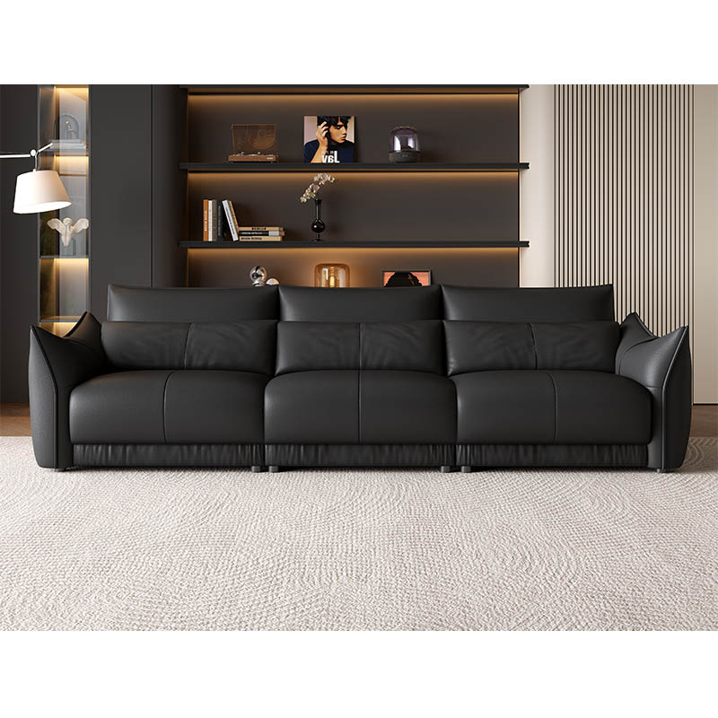 Modern Minimalist Retro Leather Sofa