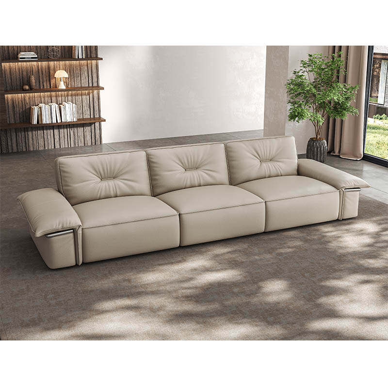 Modern Minimalist Comfortable and Stylish Genuine Leather Sofa